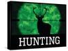 Hunting Green Buck Poster Print-null-Stretched Canvas