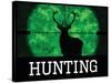 Hunting Green Buck Poster Print-null-Stretched Canvas
