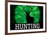 Hunting Green Buck-null-Framed Art Print