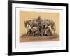 Hunting Group in Bronze, 19th Century-John Burley Waring-Framed Giclee Print