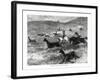 Hunting Guanacos with the Bolas, South America, 1877-null-Framed Giclee Print