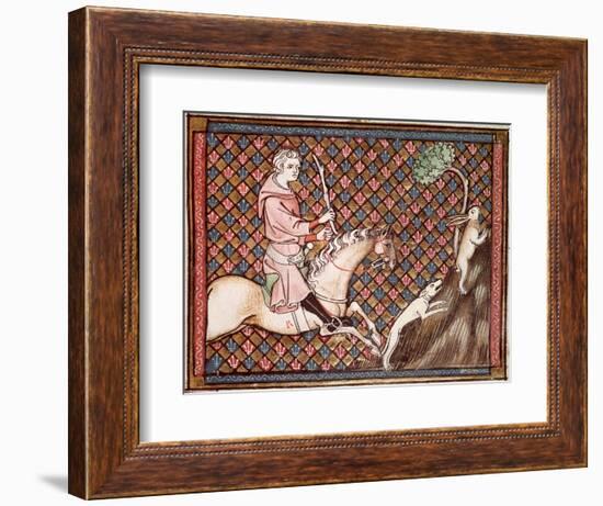 Hunting Hares, from Ovide Moralise Written by Chretien Legouais-null-Framed Giclee Print