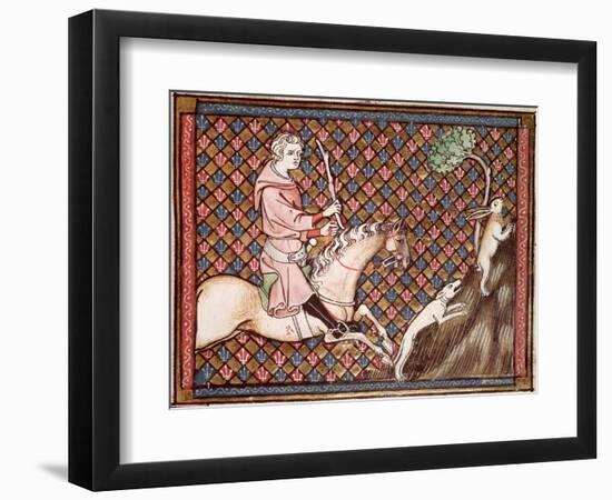 Hunting Hares, from Ovide Moralise Written by Chretien Legouais-null-Framed Giclee Print