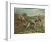 Hunting in an Upland Landscape, 1893 (Oil on Canvas)-Edmund Henry Osthaus-Framed Giclee Print