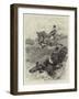 Hunting in Cardiganshire, a Rotten Bank-John Charlton-Framed Giclee Print