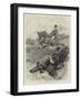 Hunting in Cardiganshire, a Rotten Bank-John Charlton-Framed Giclee Print