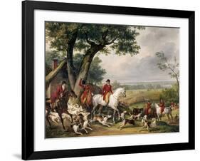 Hunting in Fontainebleau Forest-Antoine Charles Horace Vernet-Framed Art Print