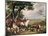 Hunting in Fontainebleau Forest-Antoine Charles Horace Vernet-Mounted Art Print