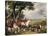 Hunting in Fontainebleau Forest-Antoine Charles Horace Vernet-Stretched Canvas