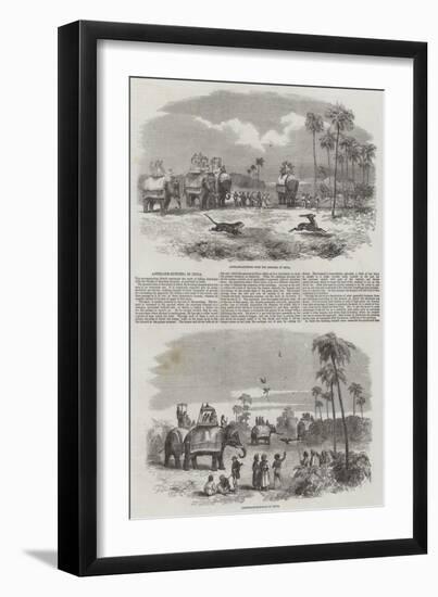 Hunting in India-null-Framed Giclee Print