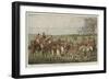 Hunting in Leicestershire, 1827, in at the Death-Henry Alken-Framed Giclee Print