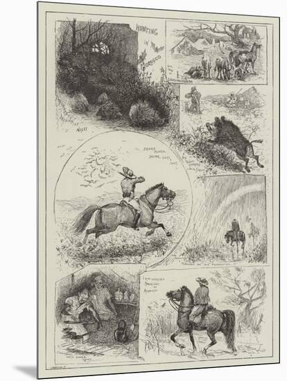 Hunting in Morocco-Henry Charles Seppings Wright-Mounted Giclee Print