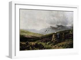 Hunting in Scotland, 19th Century, United Kingdom-null-Framed Giclee Print