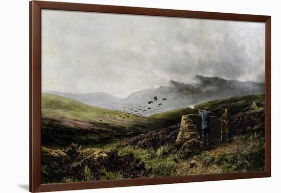 Hunting in Scotland, 19th Century, United Kingdom-null-Framed Giclee Print