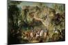 Hunting in the Forest of Fontainebleau at Franchard-Jean-Baptiste Oudry-Mounted Giclee Print