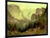 Hunting in Yosemite, 1890-Thomas Hill-Mounted Giclee Print