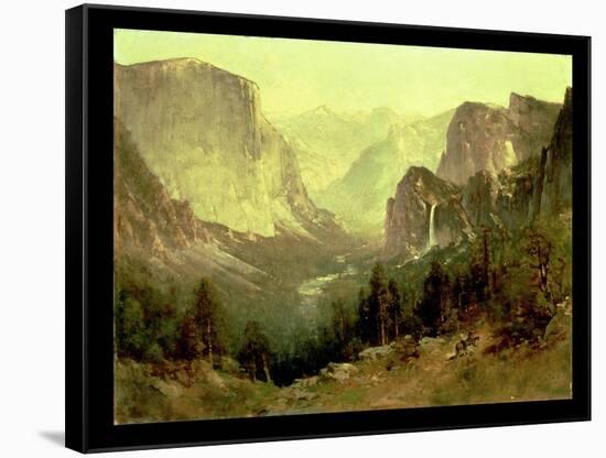 Hunting in Yosemite, 1890-Thomas Hill-Framed Stretched Canvas