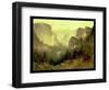 Hunting in Yosemite, 1890-Thomas Hill-Framed Giclee Print