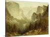 Hunting in Yosemite, 1890-Thomas Hill-Stretched Canvas