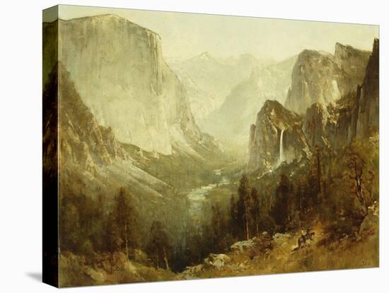 Hunting in Yosemite, 1890-Thomas Hill-Stretched Canvas