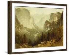 Hunting in Yosemite, 1890-Thomas Hill-Framed Giclee Print