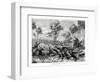 Hunting Kangaroos, Australia, 1877-null-Framed Giclee Print