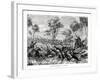 Hunting Kangaroos, Australia, 1877-null-Framed Giclee Print