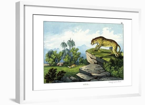 Hunting Leopard, 1860-null-Framed Giclee Print