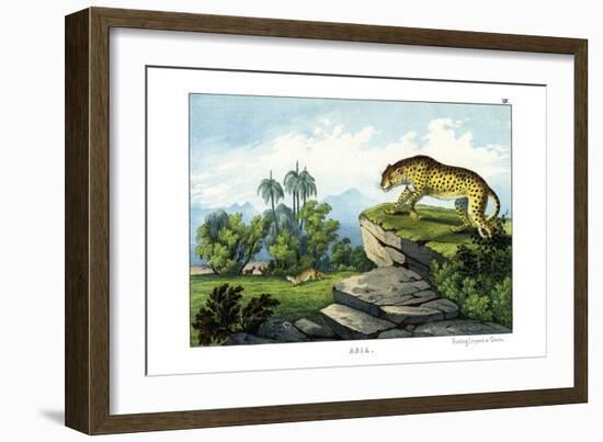 Hunting Leopard, 1860-null-Framed Giclee Print