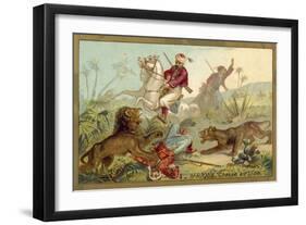 Hunting Lion in Africa-null-Framed Giclee Print