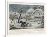 Hunting Mishap!-Robert Cruikshank-Framed Art Print