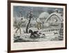 Hunting Mishap!-Robert Cruikshank-Framed Art Print