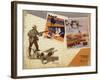 Hunting Montage-null-Framed Giclee Print