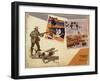 Hunting Montage-null-Framed Giclee Print