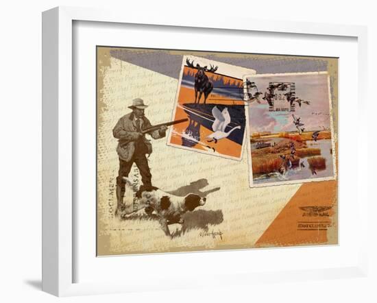 Hunting Montage-null-Framed Giclee Print