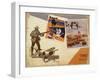 Hunting Montage-null-Framed Giclee Print