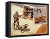Hunting Montage-null-Framed Stretched Canvas