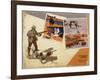 Hunting Montage-null-Framed Giclee Print