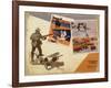 Hunting Montage-null-Framed Giclee Print