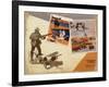 Hunting Montage-null-Framed Giclee Print