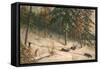 Hunting Moose-Cornelius Krieghoff-Framed Stretched Canvas