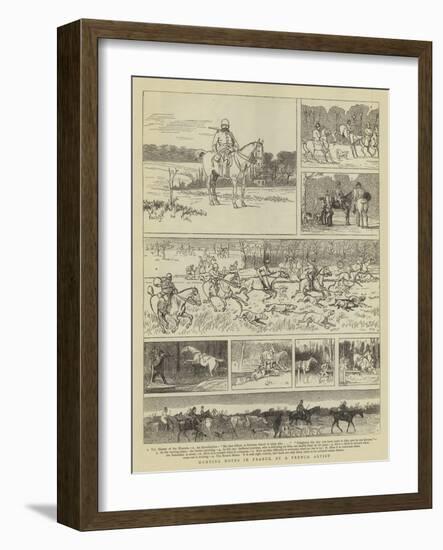 Hunting Notes in France-null-Framed Giclee Print