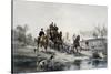 Hunting on Horseback, Return-James Walker-Stretched Canvas