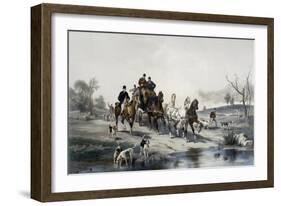 Hunting on Horseback, Return-James Walker-Framed Giclee Print