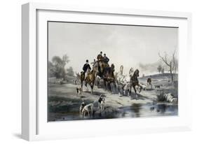 Hunting on Horseback, Return-James Walker-Framed Giclee Print