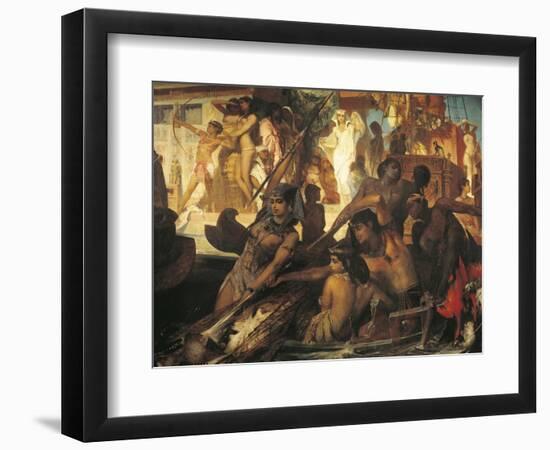 Hunting on Nile-Hans Makart-Framed Premium Giclee Print