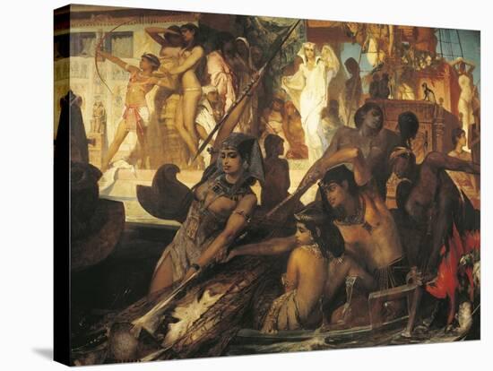 Hunting on Nile-Hans Makart-Stretched Canvas