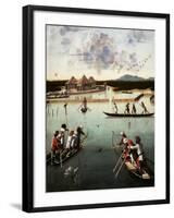 Hunting on the Lagoon, c.1490-5-Vittore Carpaccio-Framed Giclee Print