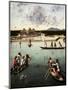 Hunting on the Lagoon, c.1490-5-Vittore Carpaccio-Mounted Giclee Print