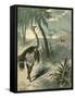 Hunting Ostrich-Oswald Levens-Framed Stretched Canvas